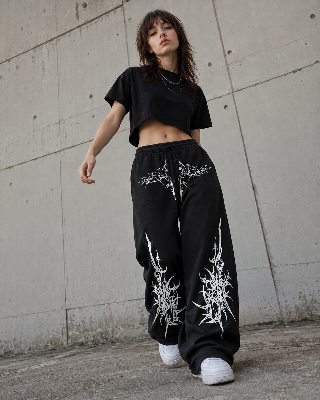 RaveOn Baggy Pantolon Crado Siyah Pantolon