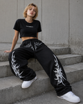 RaveOn Baggy Pantolon Crado Siyah Pantolon