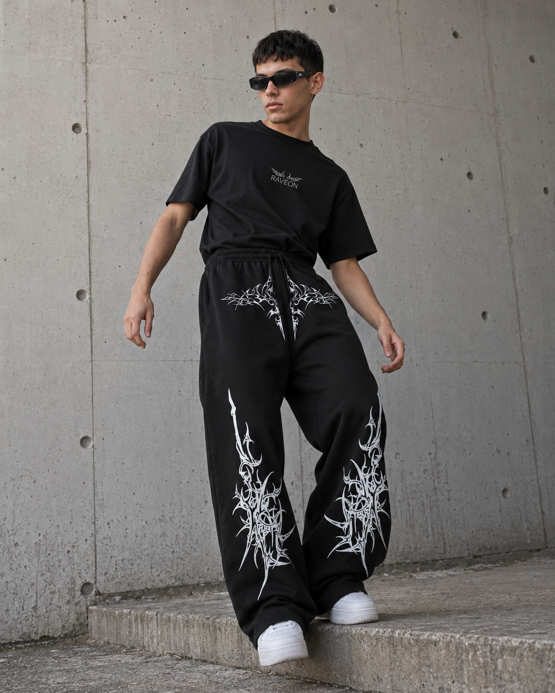 RaveOn Baggy Pantolon Crado Siyah Pantolon