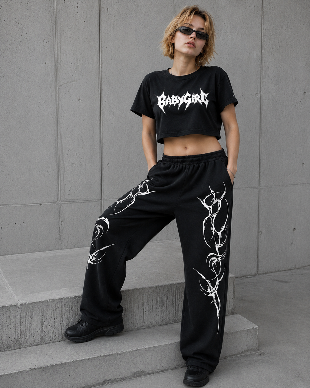RaveOn Baggy Pantolon Ligla Siyah Pantolon