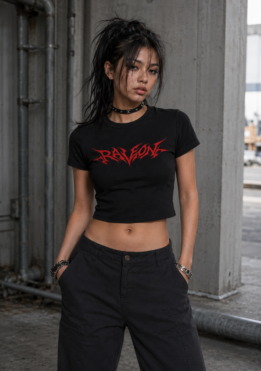 RaveOn Babe Tee Rera Siyah Tişört