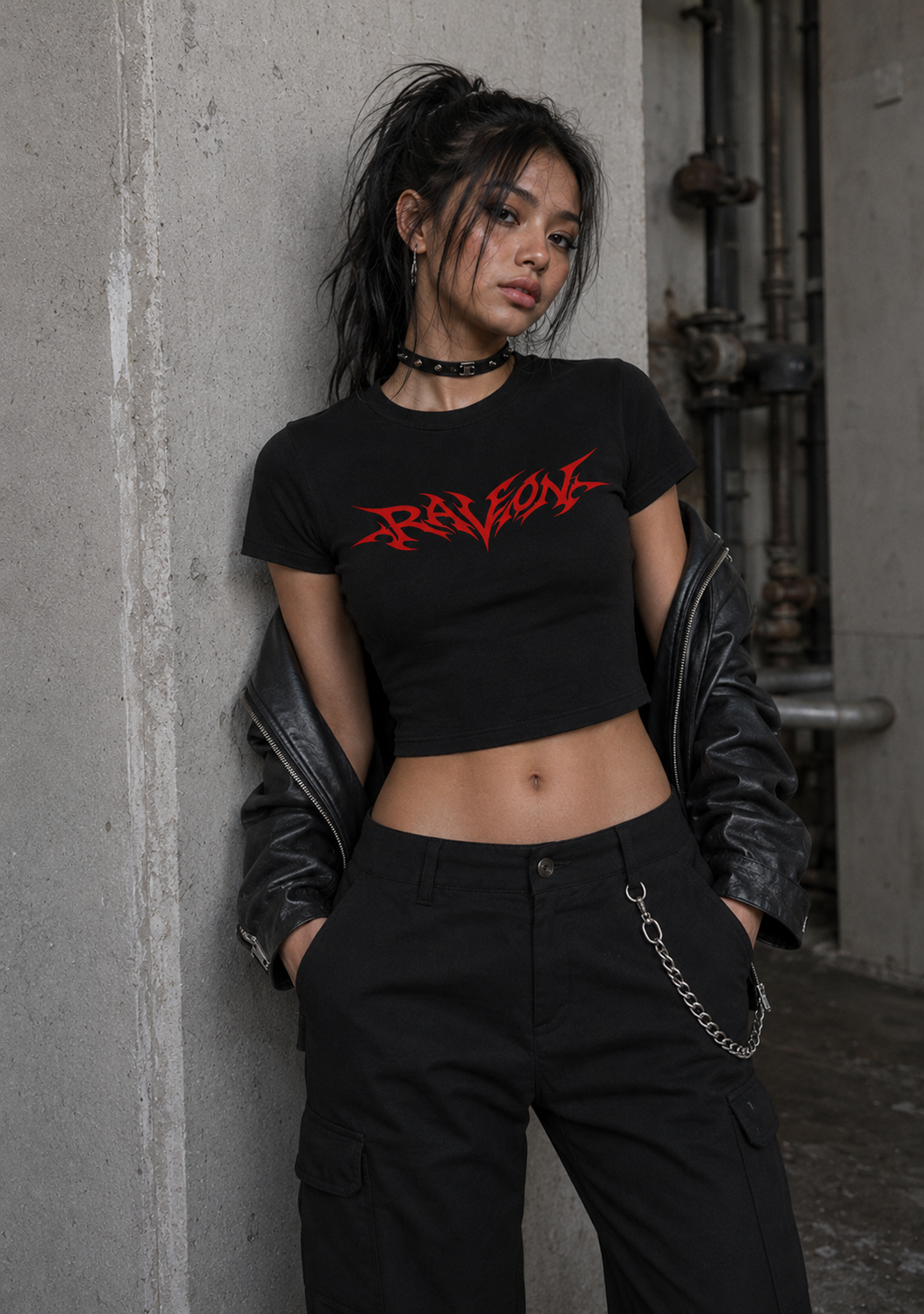 RaveOn Babe Tee Rera Siyah Tişört