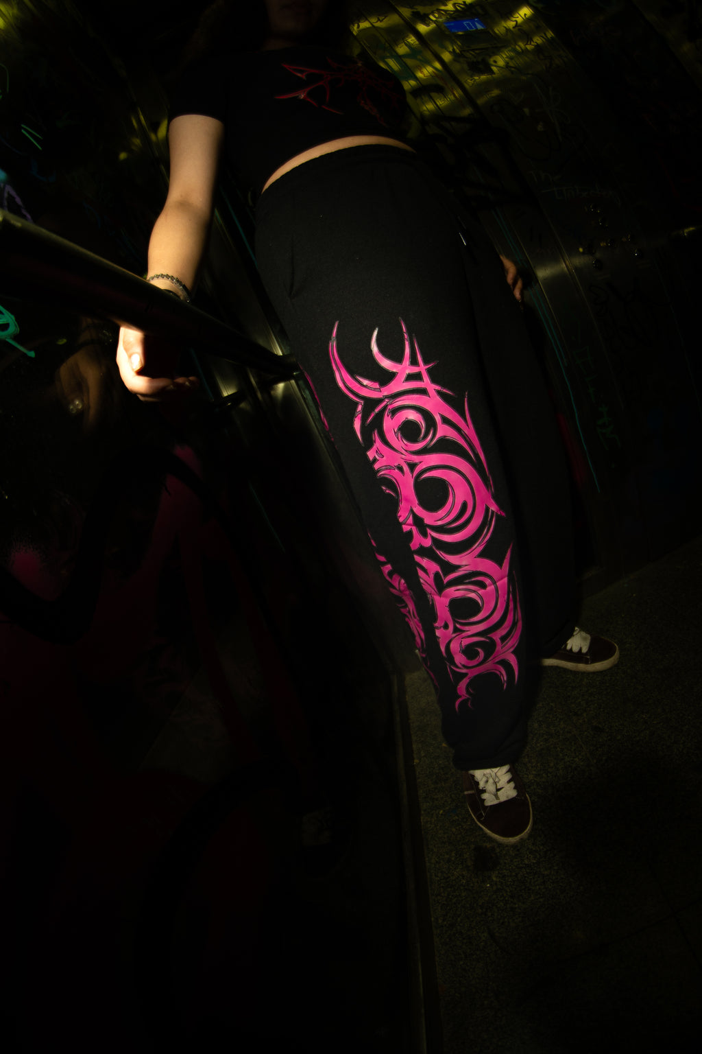 RaveOn Baggy Pantolon Crado Siyah Pantolon