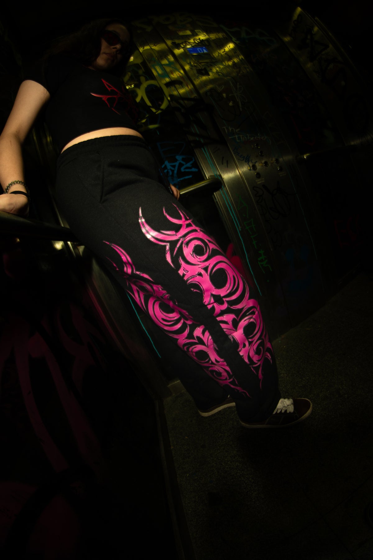 RaveOn Baggy Pantolon Crado Siyah Pantolon