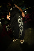 RaveOn Baggy Pantolon Ligla Siyah Pantolon