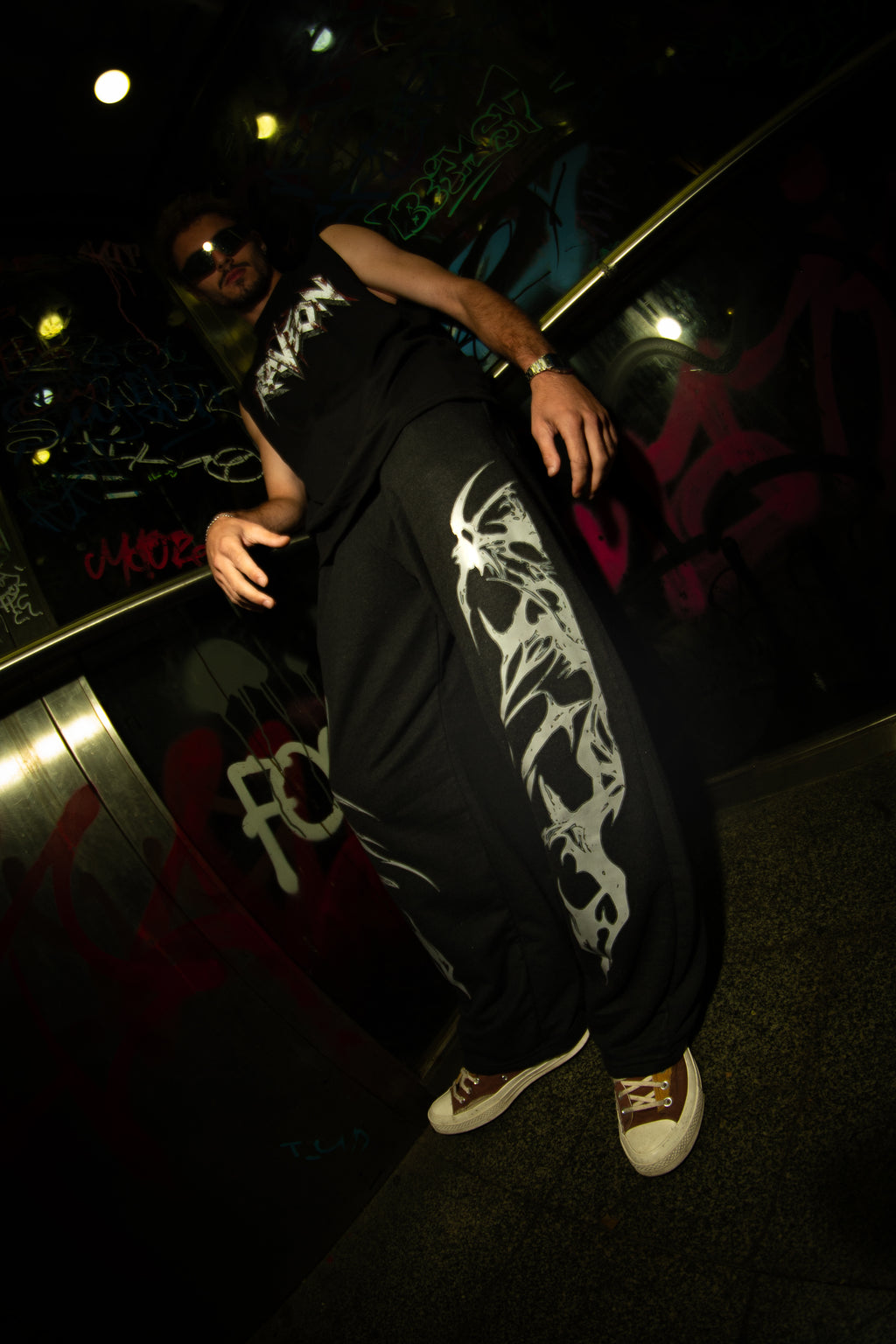 RaveOn Baggy Pantolon Ligla Siyah Pantolon