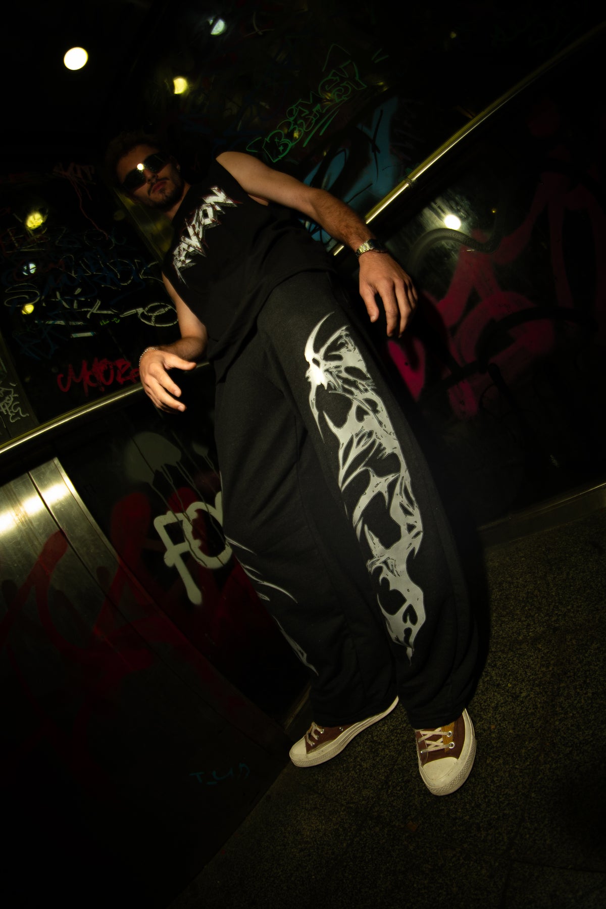 RaveOn Baggy Pantolon Ligla Siyah Pantolon