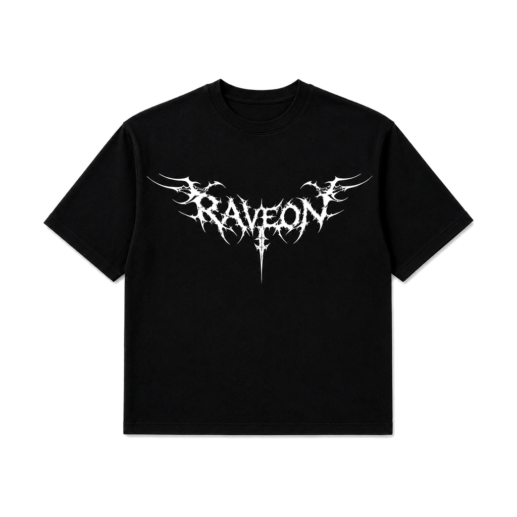 RaveOn Boxy Fit Tritex Siyah Tişört